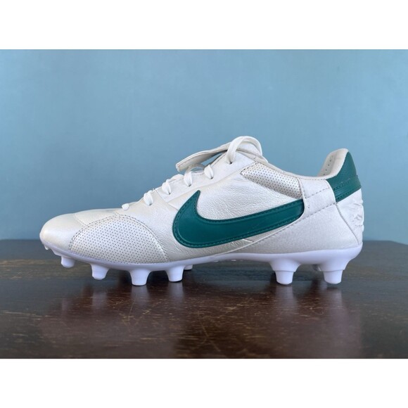 Nike Premier 3 FG White/Mystic Green Cleats Men\'s Sz 6 (Women\'s 7.5) HM0265-102 main image 5